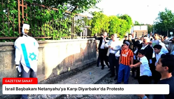 İsrail Başbakanı Netanyahu’ya Karşı Diyarbakır’da Protesto