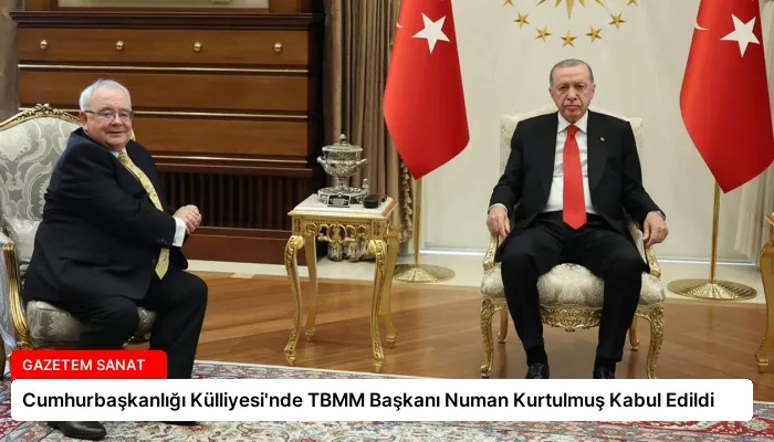 Cumhurbaşkanlığı Külliyesi’nde TBMM Başkanı Numan Kurtulmuş Kabul Edildi