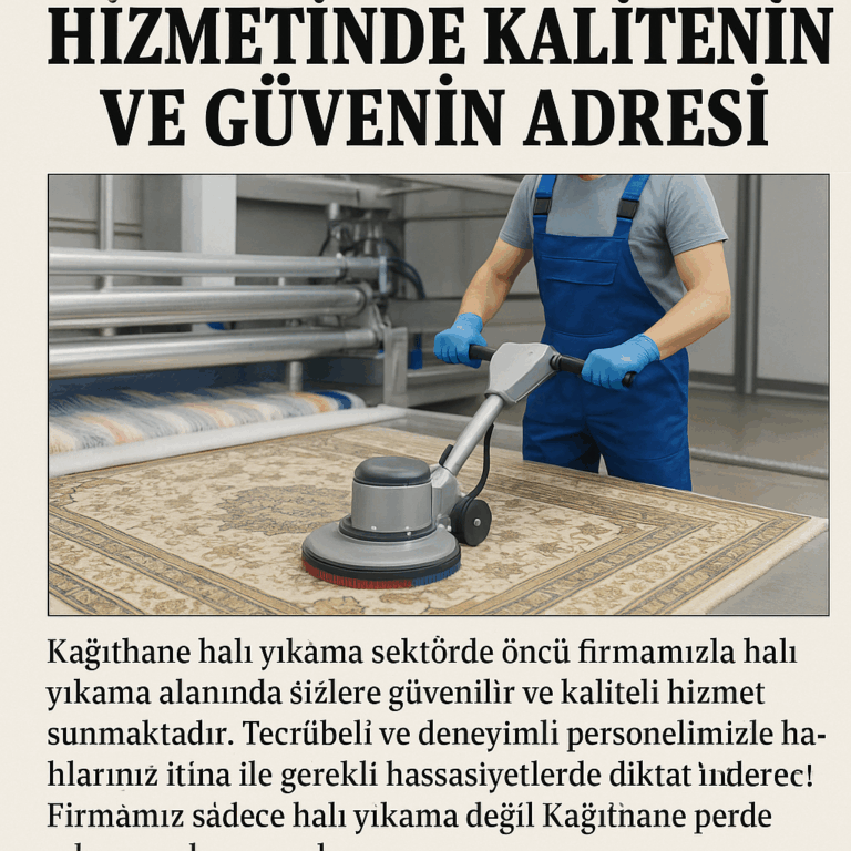 Kağıthane Halı Yıkama Hizmetinde Kalitenin ve Güvenin Adresi