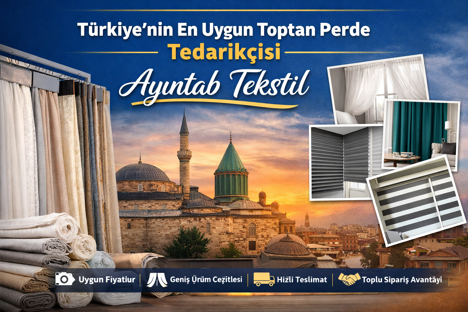 Konya Toptan Perde ve Plise Perde Lideri: Ayıntab Tekstil Hakkında Her Şey