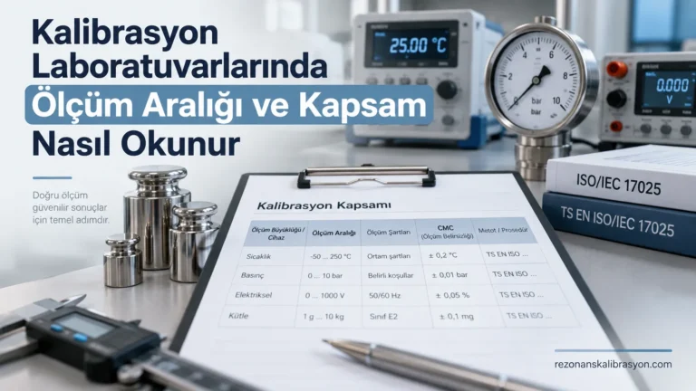 Kalibrasyon Laboratuvarlarında Ölçüm Aralığı ve Kapsam Nasıl Okunur