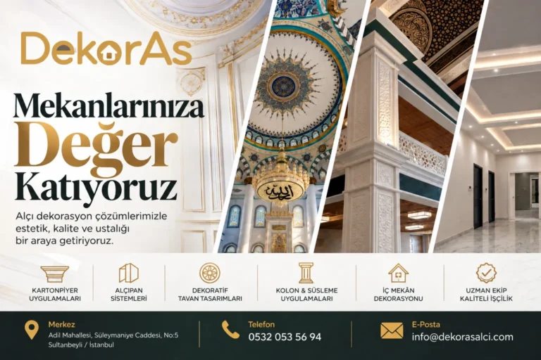 Alçıpan Uygulamalarıyla Yaşam Alanlarında Modern ve Fonksiyonel Çözümler